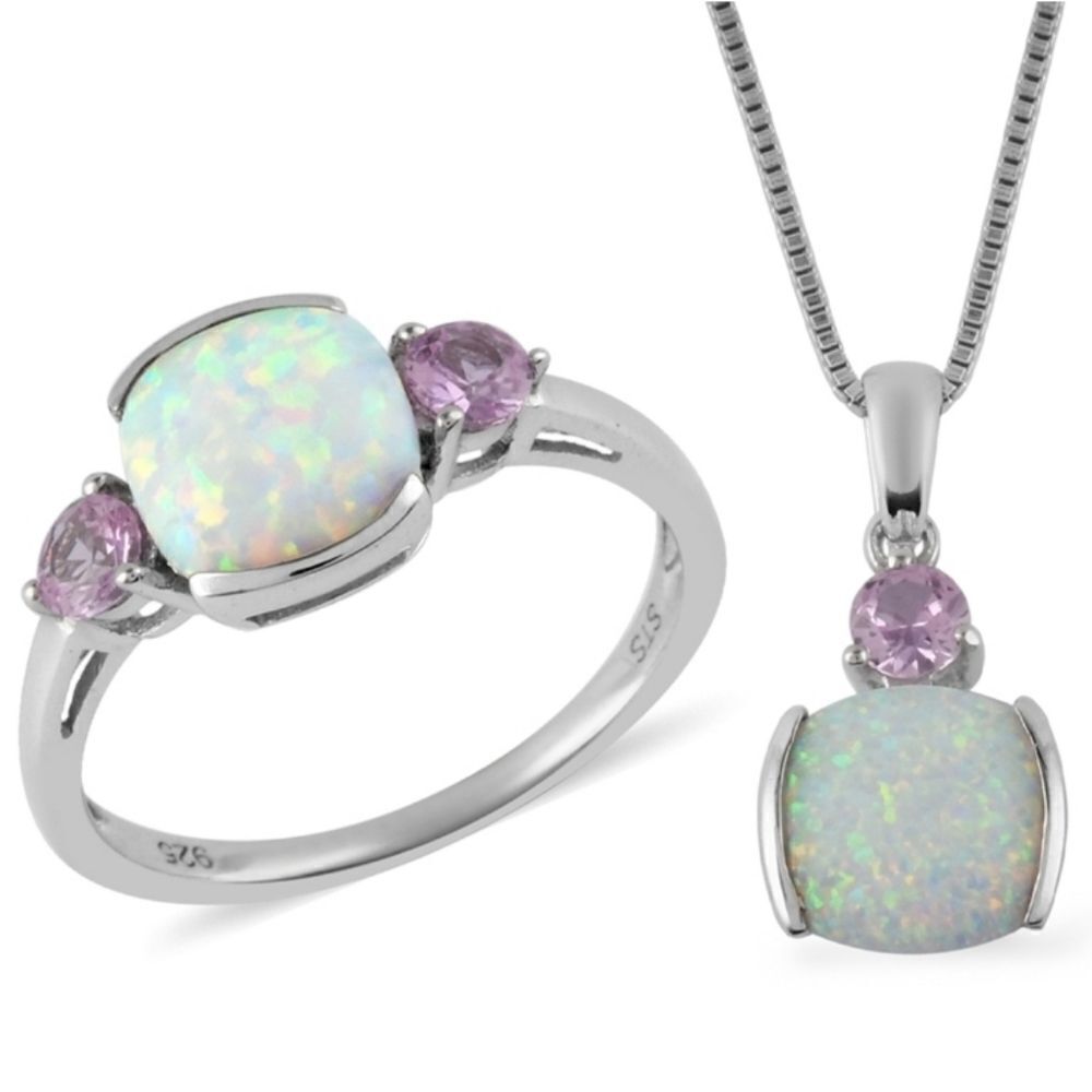 Opal Ring and Necklace‎